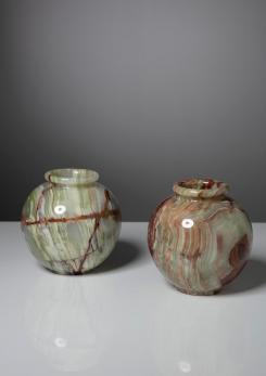 Compasso - Pair of Onyx Vases