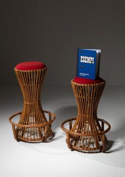 Compasso - Pair of High Stools by Tito Agnoli for Bonacina