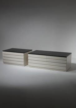 Compasso -  Pair of "Samarcanda" Chest of Drawers by Vico Magistretti for Poggi