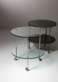 Compasso - "T6" Glass Cart by Luigi Caccia Dominioni for Azucena
