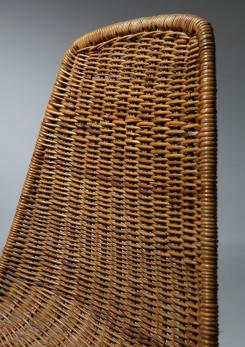 Compasso - Pair of "Basket" Chairs by Gian Franco Legler for Home Compasso - Pair of "Basket" Chairs by Gian Franco Legler for Home