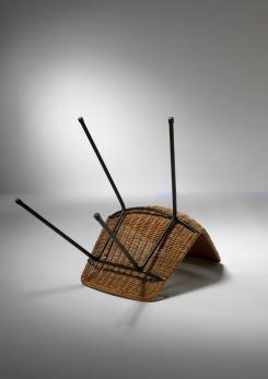 Compasso - Pair of "Basket" Chairs by Gian Franco Legler for Home Compasso - Pair of "Basket" Chairs by Gian Franco Legler for Home