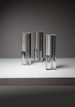 Compasso - Set of Three Plexiglass Vases by Luigi Massoni for DH Guzzini