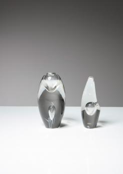 Compasso - "Tear" and "Orchid" Crystal Sculptures by Timo Sarpaneva for Iittala