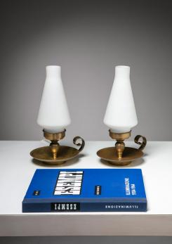 Compasso - Set of Two 50s Bedside Table Lamps by Stilnovo