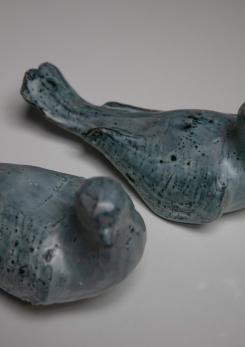 Compasso - Pair of Ceramic Doves by Rossicone