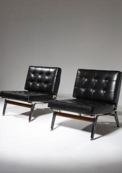 Compasso - Rare Pair of Lounge Chairs by Ico Parisi for Cassina
