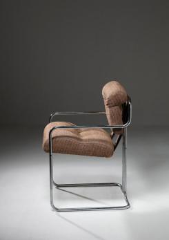 Compasso - Set of Four "Tucroma" Armchairs by Guido Faleschini for Mariani