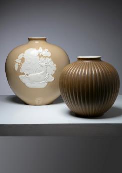 Compasso - Large Ceramic Vase by Giovanni Gariboldi for San Cristoforo - Ginori