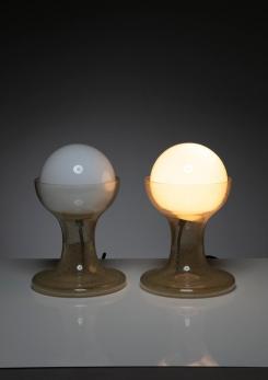 Compasso - Pair of Lt216 Table Lamps by Nason for Mazzega