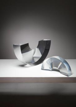 Compasso - Large "Arco" Plexiglass Sculpture by Alessio Tasca for Fusina 