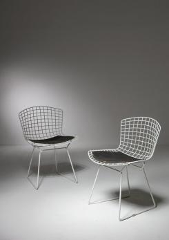 Compasso - Pair of Model 420 Side Chairs by Harry Bartoia for Knoll