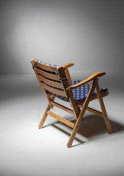Compasso - Set of Six Folding Chairs by Carlo Hauner for Reguitti Compasso - Set of Six Folding Chairs by Carlo Hauner for Reguitti