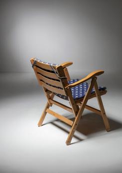 Compasso - Set of Six Folding Chairs by Carlo Hauner for Reguitti