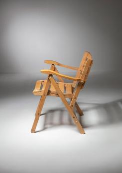 Compasso - Set of Six Folding Chairs by Carlo Hauner for Reguitti Compasso - Set of Six Folding Chairs by Carlo Hauner for Reguitti