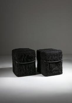 Compasso - Pair of "Blocco" Chairs by Nanda Vigo for Driade
