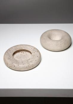Compasso - Set of Two Stone Centerpieces by Giusti and Di Rosa for Up&Up