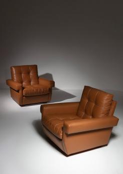 Compasso - Set of Two Lounge Chairs Model 919 by Ico Parisi for Cassina