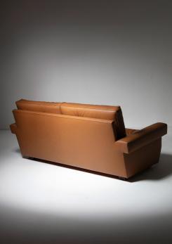 Compasso - Leather Settee Model 919 by Ico Parisi for Cassina, Italy, 1960s