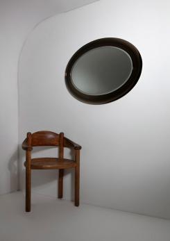 Compasso - Italian 70s Oval Wall Mirror