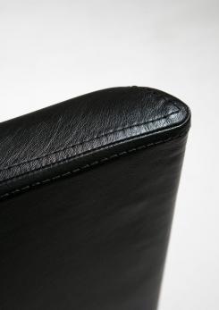 Compasso - Leather Armchair Model "D101" by Tecno