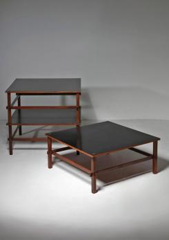 Compasso - Set of Three Coffee Tables Model 740 by Gianfranco Frattini for Cassina