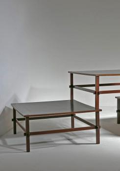Compasso - Set of Three Coffee Tables Model 740 by Gianfranco Frattini for Cassina