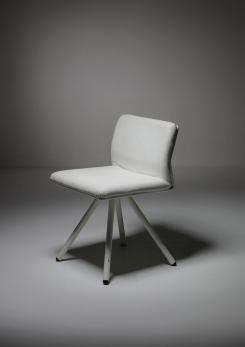 Compasso - Set of White Leather Chairs