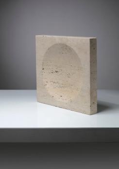 Compasso - Italian 70s Travertine Centerpiece