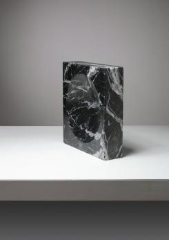 Compasso - Italian 70s Black and White Marble Centerpiece