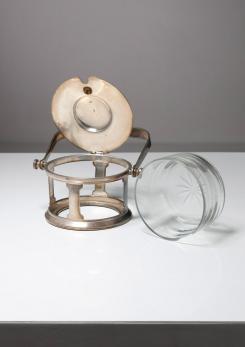 Compasso - Pair of Silver Plate Cheese Holders by Gio Ponti for Calderoni