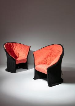 Compasso - Pair of "I Feltri" Lounge Chairs by Gaetano Pesce for Cassina