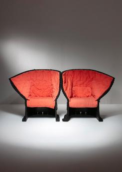 Compasso - Pair of "I Feltri" Lounge Chairs by Gaetano Pesce for Cassina