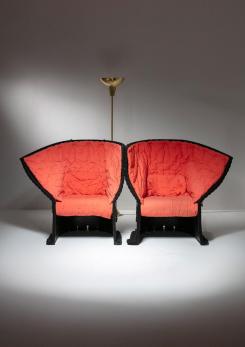 Compasso - Pair of "I Feltri" Lounge Chairs by Gaetano Pesce for Cassina Compasso - Pair of "I Feltri" Lounge Chairs by Gaetano Pesce for Cassina