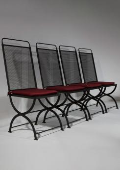 Compasso - Set of Four "Nonaro" Chairs by Caccia Dominioni for Azucena