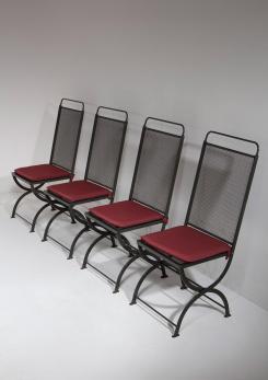 Compasso - Set of Four "Nonaro" Chairs by Caccia Dominioni for Azucena