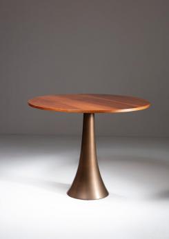 Compasso - "Series 41" Bronze Table by Angelo Mangiarotti for Bernini