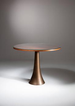 Compasso - "Series 41" Bronze Table by Angelo Mangiarotti for Bernini