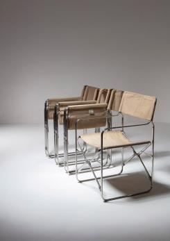 Compasso - Set of Four "April" Folding Chairs by Gae Aulenti for Zanotta