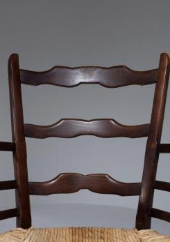 Compasso - Pair of Italian 40s Wood Armchairs