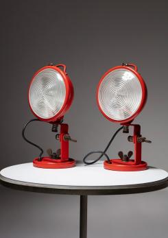 Compasso - Pair of "Jeep" Table Lamps by Leonardi and Stagi for Lumenform