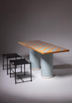 Compasso - One Off Ceramic Table by Salvati and Tresoldi