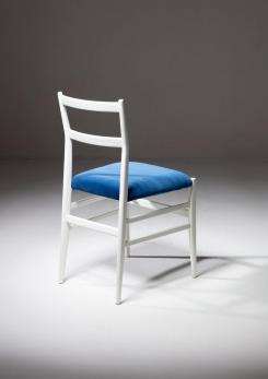 Compasso - Set of Four "Leggera" Chairs by Gio Ponti for Cassina Compasso - Set of Four "Leggera" Chairs by Gio Ponti for Cassina