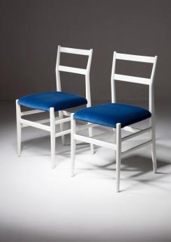 Compasso - Set of Four "Leggera" Chairs by Gio Ponti for Cassina Compasso - Set of Four "Leggera" Chairs by Gio Ponti for Cassina
