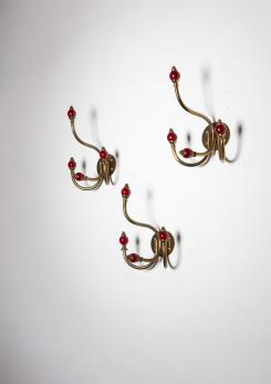 Compasso - Set of Three Hooks by Caccia Dominioni for Azucena