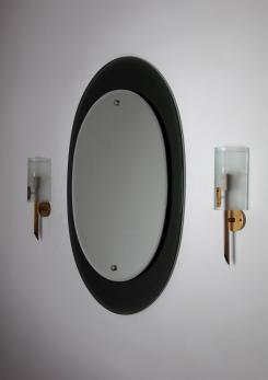 Compasso - Large Italian 60s Oval Mirror