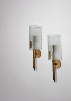 Compasso - Rare Pair of Wall Lamps by Angelo Lelii for Arredoluce