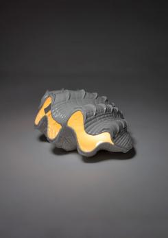 Compasso - Giant Clam Shell Ceramic Lamp by Studio Smania