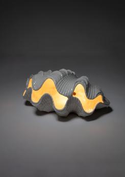 Compasso - Giant Clam Shell Ceramic Lamp by Studio Smania