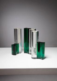 Compasso - Set of Five Vases by Luigi Massoni for Guzzini